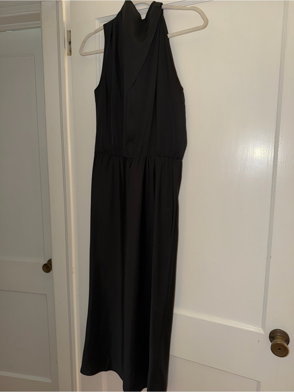 Elegant Black Halter Maxi Dress - Classic Women’s Evening Dress